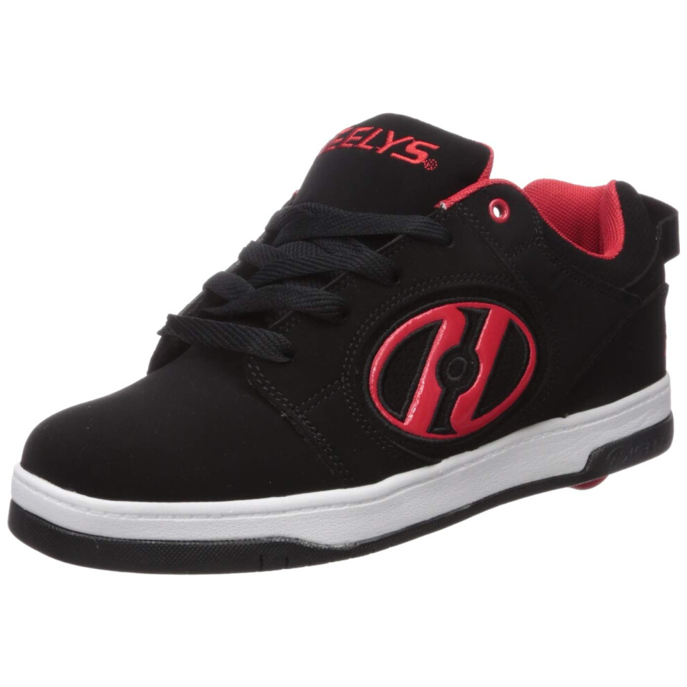 Heelys Boy's Voyager Tennis Shoe  Black/Red  13c M US Big Kid