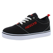HEELYS Pro 20 (lille barn/stort barn/voksen) Sort/hvid/r?d 5 Big Kid 5 Herre 6 Dame M
