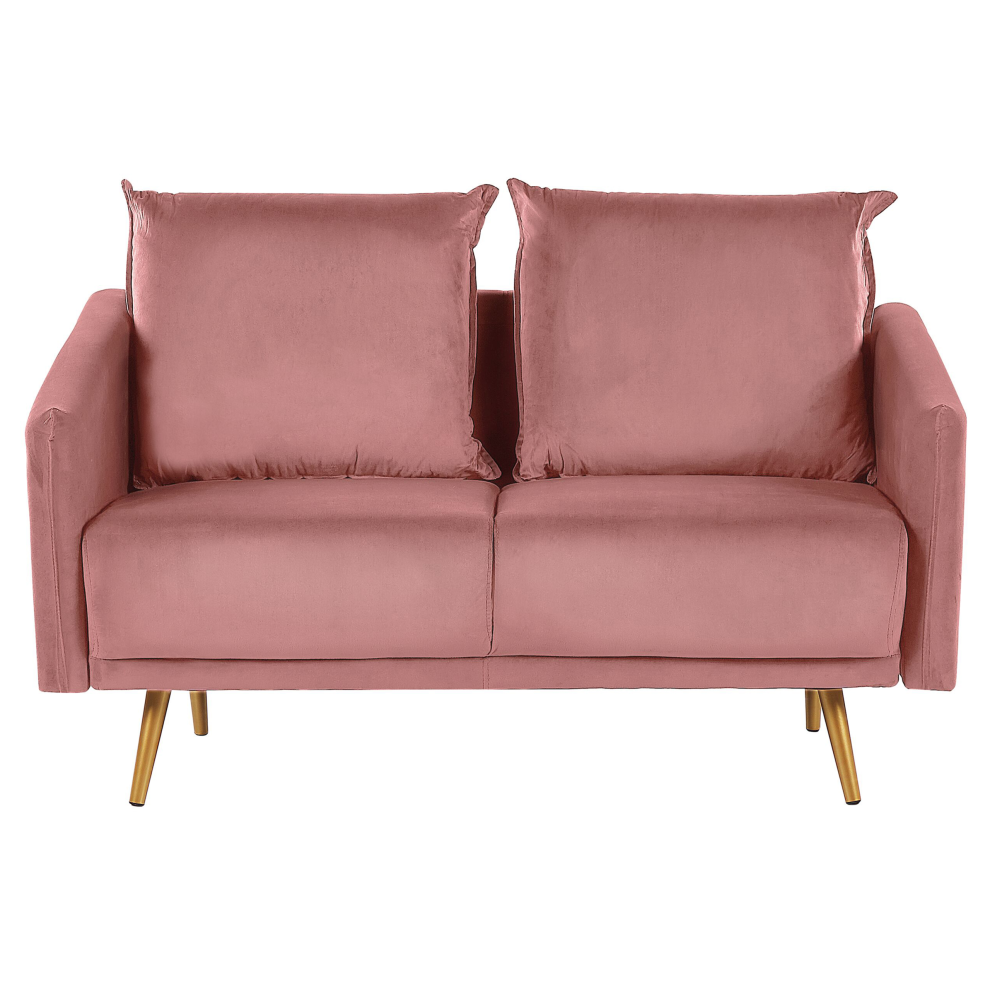 Sofa MAURA Velvet Pink 2 Seater