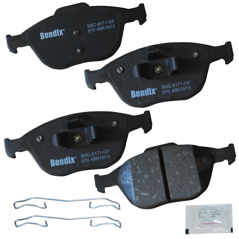 Bendix Priority1 Cfc970 Ceramic Front Brake Pads For Ford Focus 2004-2002 Transit Connect 2013-2010 887243240468