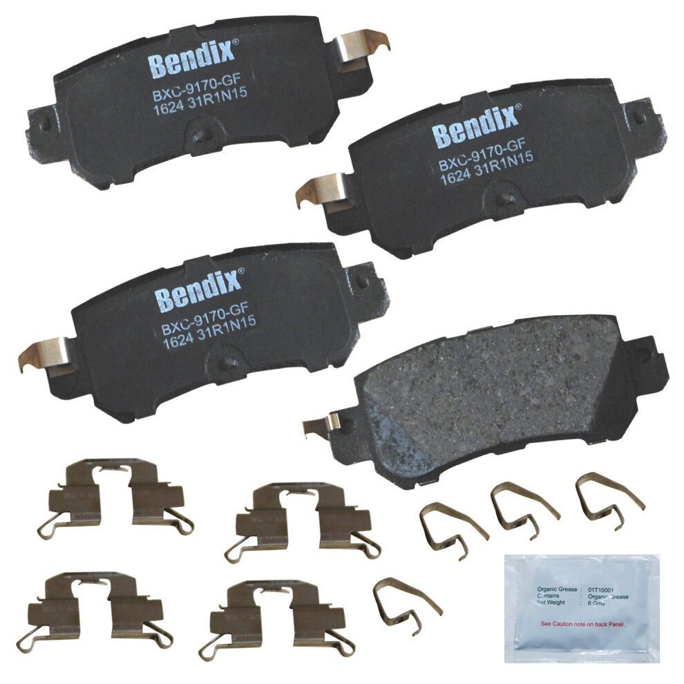 Bendix Priority1 Cfc1624 Ceramic Rear Brake Pads For Mazda Cx-3 2018-2016 Cx-5 2015-2013 887243215862