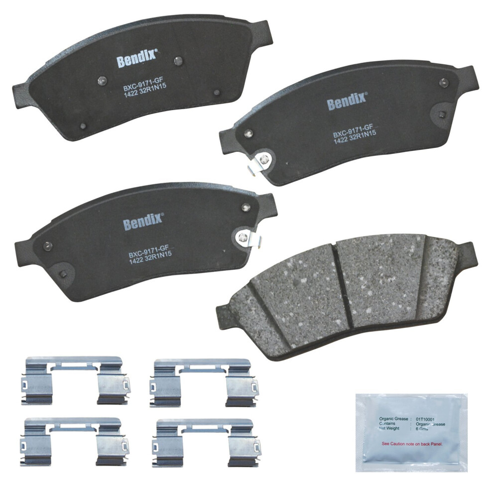 Bendix Priority1 Cfc1422 Ceramic Front Brake Pads For Cadillac Srx 2016-2010 Saab 9-4X 2011 887243215060