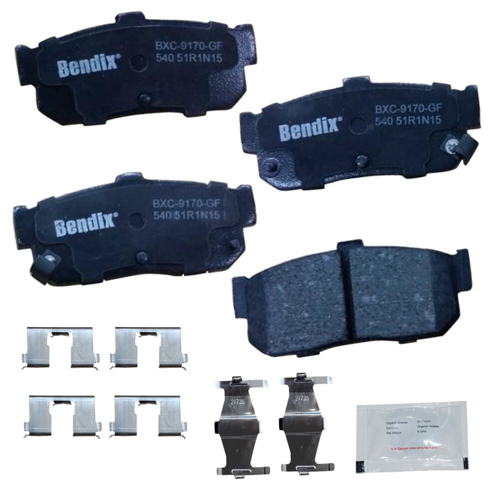 Bendix Priority1 Cfc540 Ceramic Rear Brake Pads For Select Models Infiniti G20 I30 Nissan Altima Altra Ev Maxima Sentra 887243239660