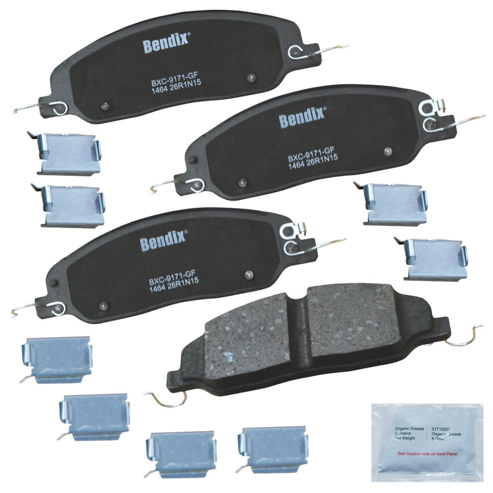 Bendix Priority1 Cfc1464 Ceramic Front Brake Pads For Ford Mustang 2014-2011 887243215305