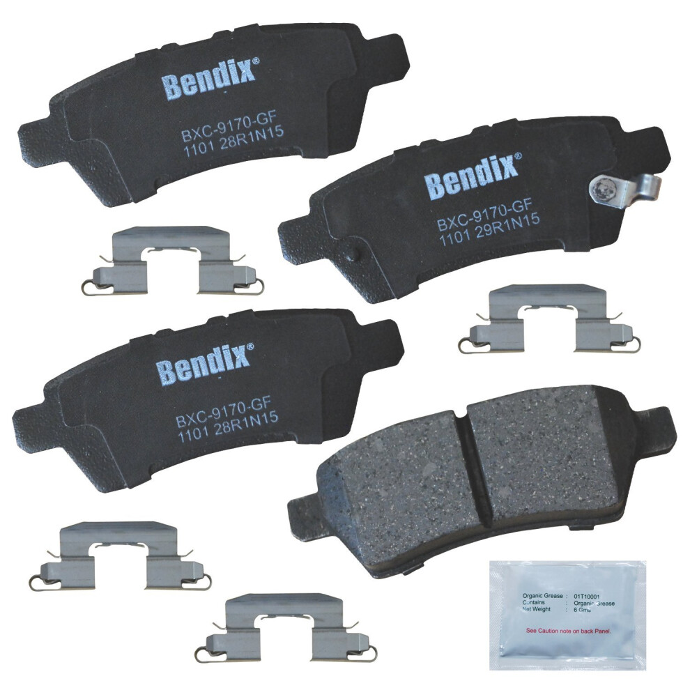 Bendix Priority1 Cfc1101 Ceramic Rear Brake Pads For Nissan Pathfinder 2012-2005 887243213790
