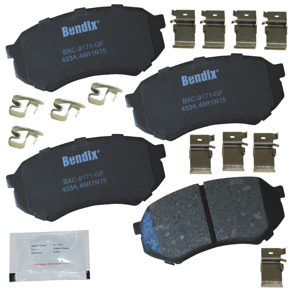 Bendix Priority1 Cfc433a Disc Brake Pad Set Ceramic For Mitsubishi Fuso Fe 1995-1990 Fe-Hd 1999-1996 Fe-Hd 2002 Toyota Tacoma 2004-1995 887243239561