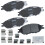 Ceramiczne przednie klocki hamulcowe Bendix Priority1 CFC803 do Forda Windstar 2003-1999 1