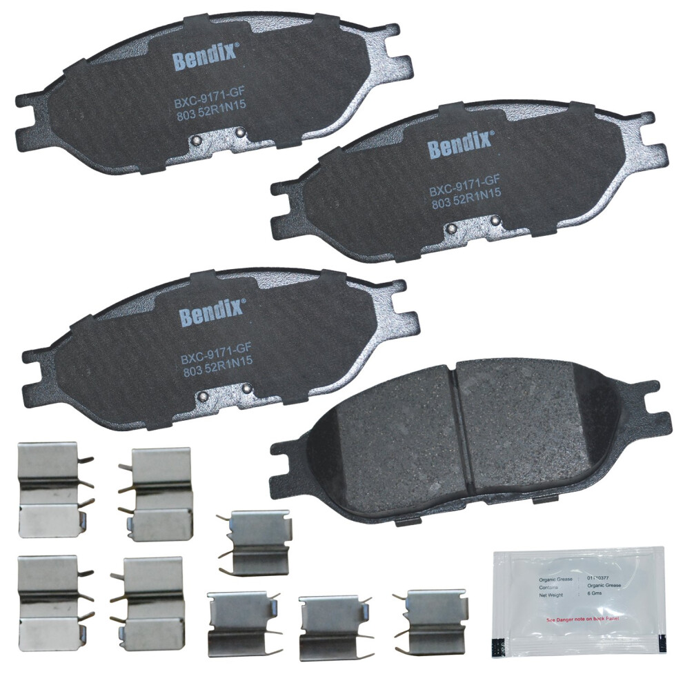 Bendix Priority1 Cfc803 Ceramic Front Brake Pads For Ford Windstar 2003-1999 887243240093
