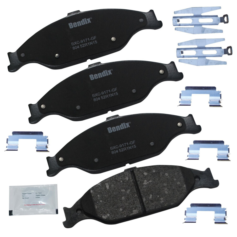 Bendix Priority1 Cfc804 Ceramic Front Brake Pads For Ford Mustang 2004-1999 887243240109