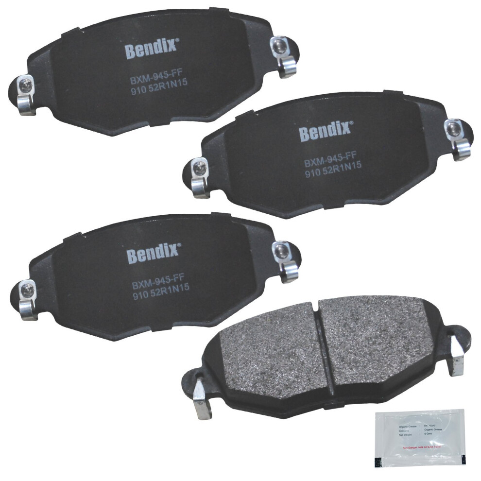 Bendix Priority1 Cfm910 Semi-Metallic Front Brake Pads For Ford Mondeo 2007-2001 Jaguar X-Type 2008-2001 887243240376