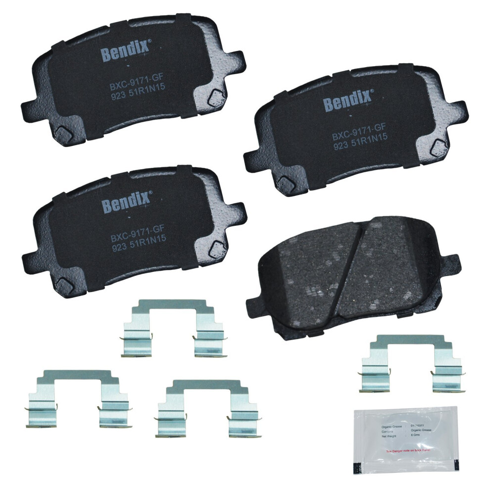 Bendix Priority1 Cfc923 Ceramic Front Brake Pads For Pontiac Vibe 2008-2003 Toyota Corolla 2008-2003 Matrix 2008-2003 887243240390