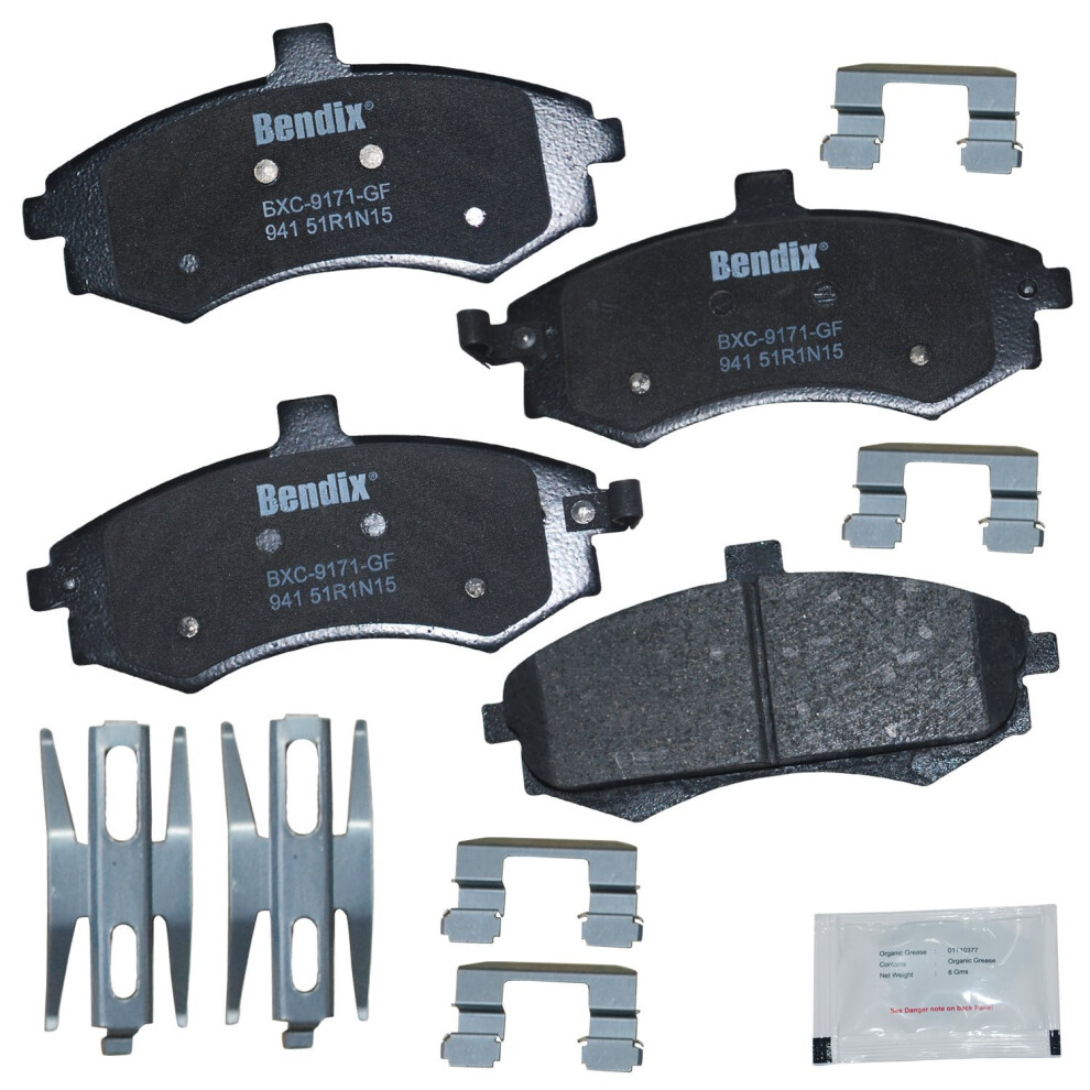 Bendix Priority1 Cfc941 Ceramic Front Brake Pads For Hyundai Elantra 2005-2002 887243240406