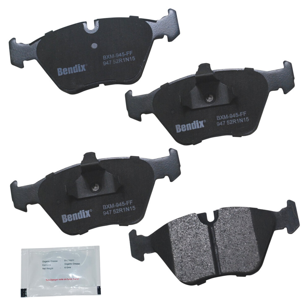 Bendix Priority1 Cfm947 Semi-Metallic Front Brake Pads For Bmw 525I 2003-2001 528I 1996 528I 2000-1999 887243240413