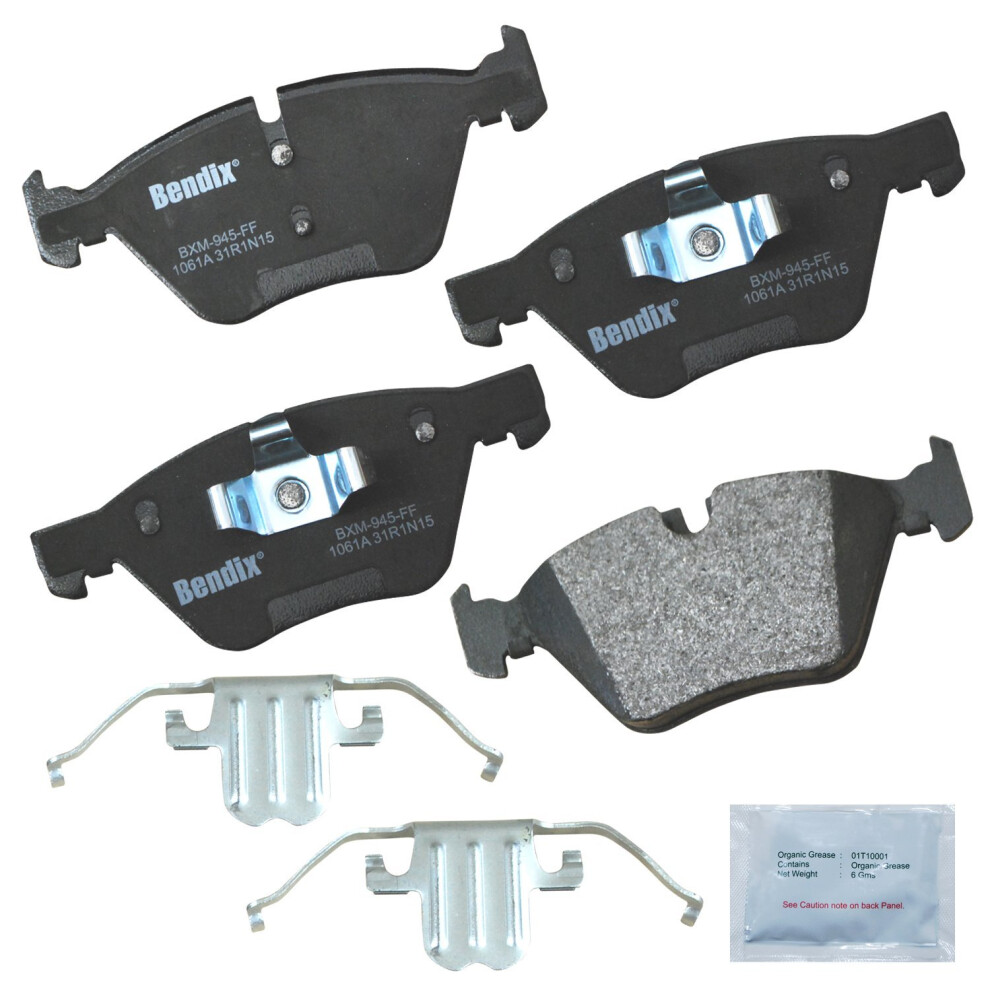 Bendix Priority1 Cfm1061a Semi-Metallic Front Brake Pads For Bmw 128I 2013-2012 887243213615