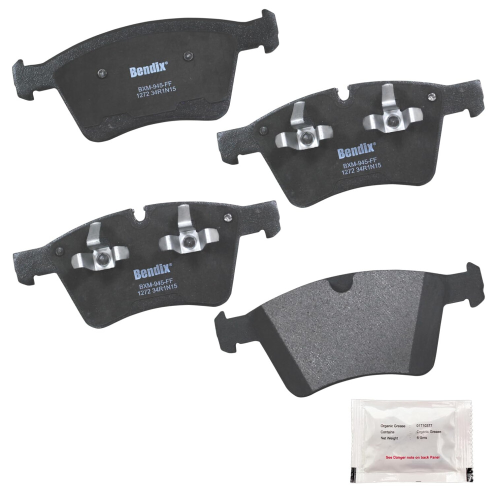 Bendix Priority1 Cfm1272 Semi-Metallic Front Brake Pads For Mercedes-Benz Gl320 2009-2007 Gl350 2010 887243214315