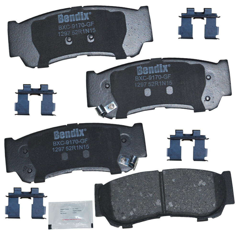 Bendix Priority1 Cfc1297 Ceramic Rear Brake Pads For Hyundai Santa Fe 2009-2007 887243240666