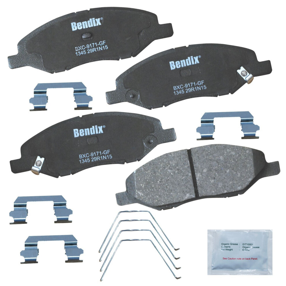 Bendix Priority1 Cfc1345 Ceramic Front Brake Pads For Nissan Tiida 2011-2007 Tiida 2018-2016 Versa 2011-2008 887243214711