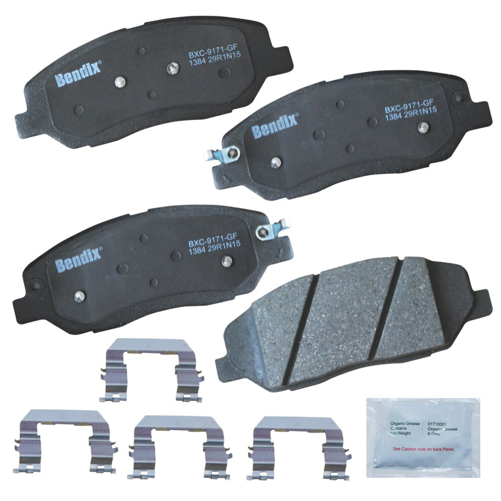 Bendix Priority1 Cfc1384 Ceramic Front Brake Pads For Hyundai Genesis 2011-2009 887243214865