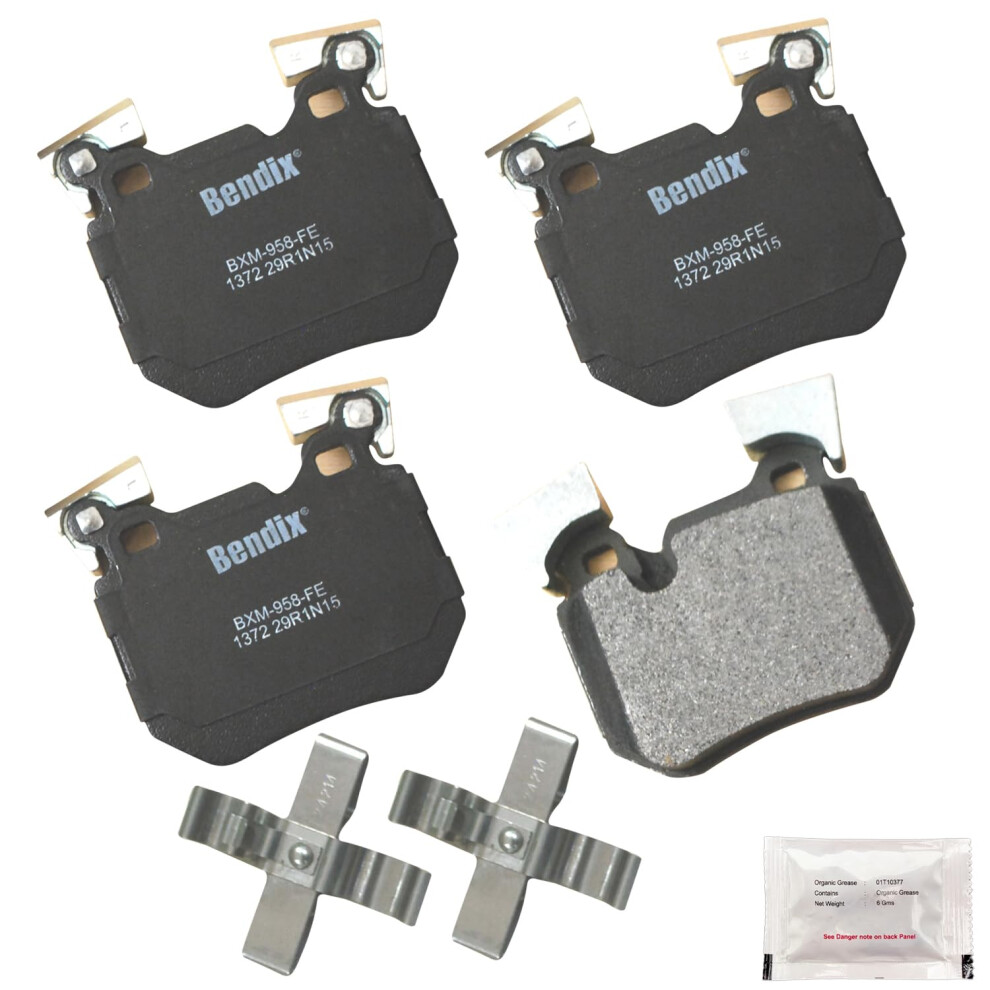 Bendix Priority1 Cfm1372 Semi-Metallic Rear Brake Pads For Bmw 135I 2013-2008 135Is 2013 887243214810