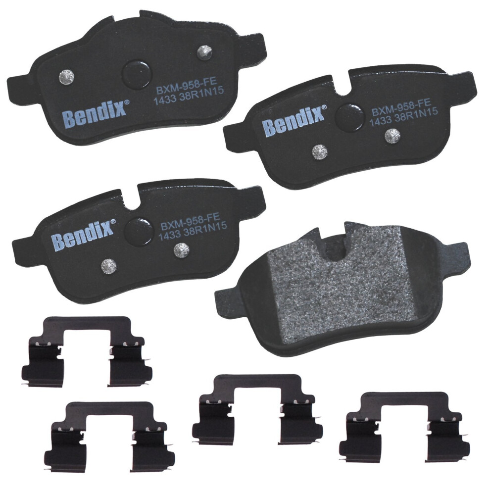 Bendix Priority1 Cfm1433 Semi-Metallic Rear Brake Pads For Bmw Z4 2016-2009 887243215169