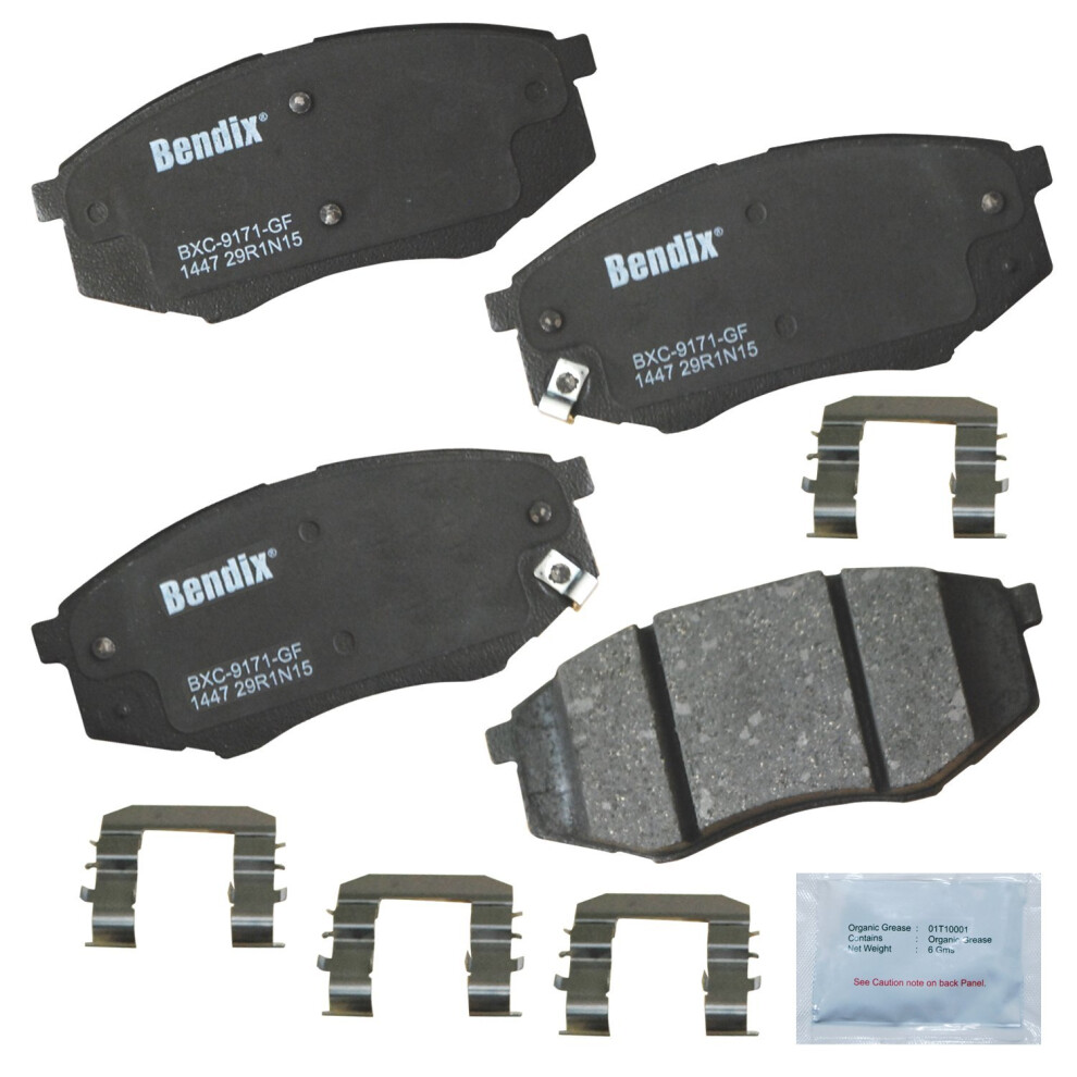 Bendix Priority1 Cfc1447 Ceramic Front Brake Pads For Hyundai Tucson 2012-2010 Kia Sportage 2011 887243215213