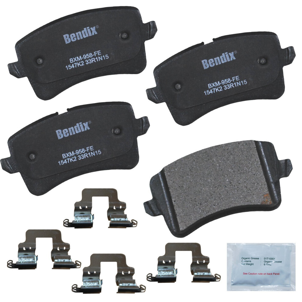 Bendix Priority1 Cfm1547k2 Semi-Metallic Rear Brake Pads For Audi A6 2018-2012 A6 Quattro 2018-2012 887243215534