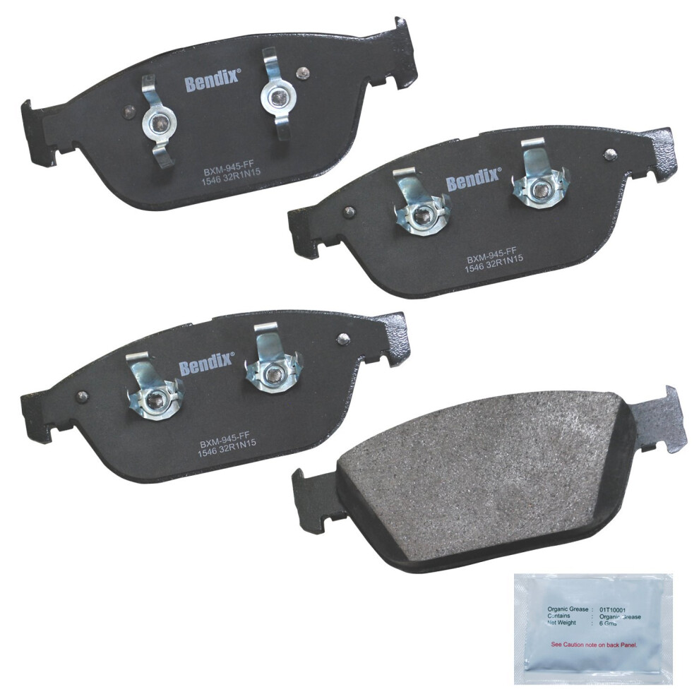 Bendix Priority1 Cfm1546 Semi-Metallic Front Brake Pads For Audi A8 Quattro 2013-2012 A8 Quattro 2018-2015 Sq5 2017-2014 887243215510