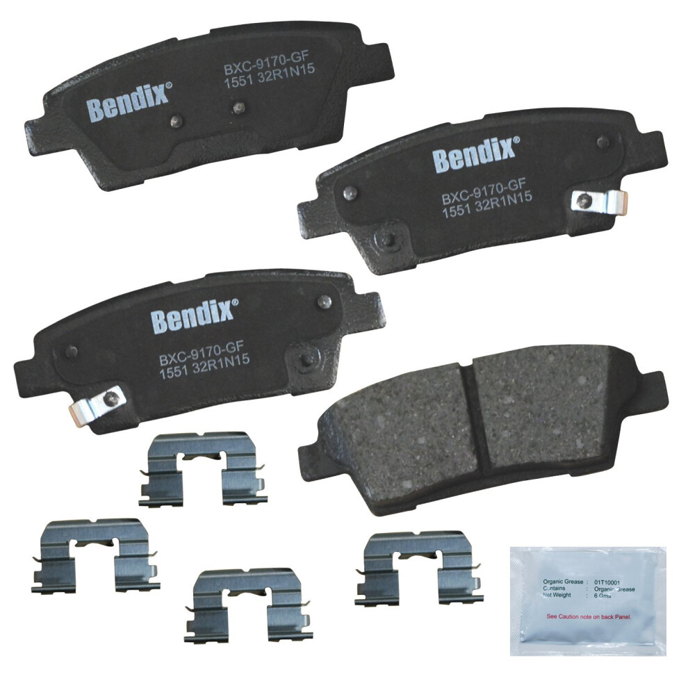 Bendix Priority1 Cfc1551 Ceramic Rear Brake Pads For Genesis G80 2017 Hyundai Genesis 2016-2010 Kia K900 2017-2015 887243215558