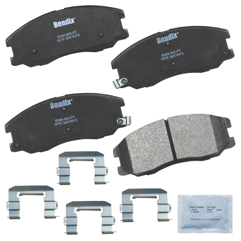 Bendix Priority1 Cfm1678 Semi-Metallic Front Brake Pads For Chevrolet Captiva Sport 2015-2014 887243216166