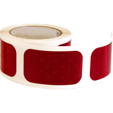 Réflecteurs DOT adhésifs rouges de 3 1/2 po de Buyers Products 5623520