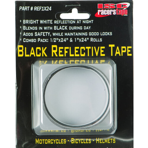 ISC Racers Tape Black Reflex Fae Ref1x24