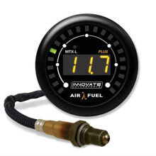 Medidor de banda ancha MTX-L Plus de la serie MTX 3918 de Innovate Motorsports, negro/blanco, 52 mm