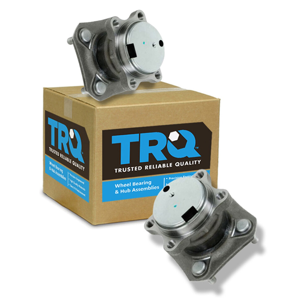 Trq Rear Wheel Hub Bearings Assembly Set Compatible With 2007-2012 Nissan Sentra 191213537152