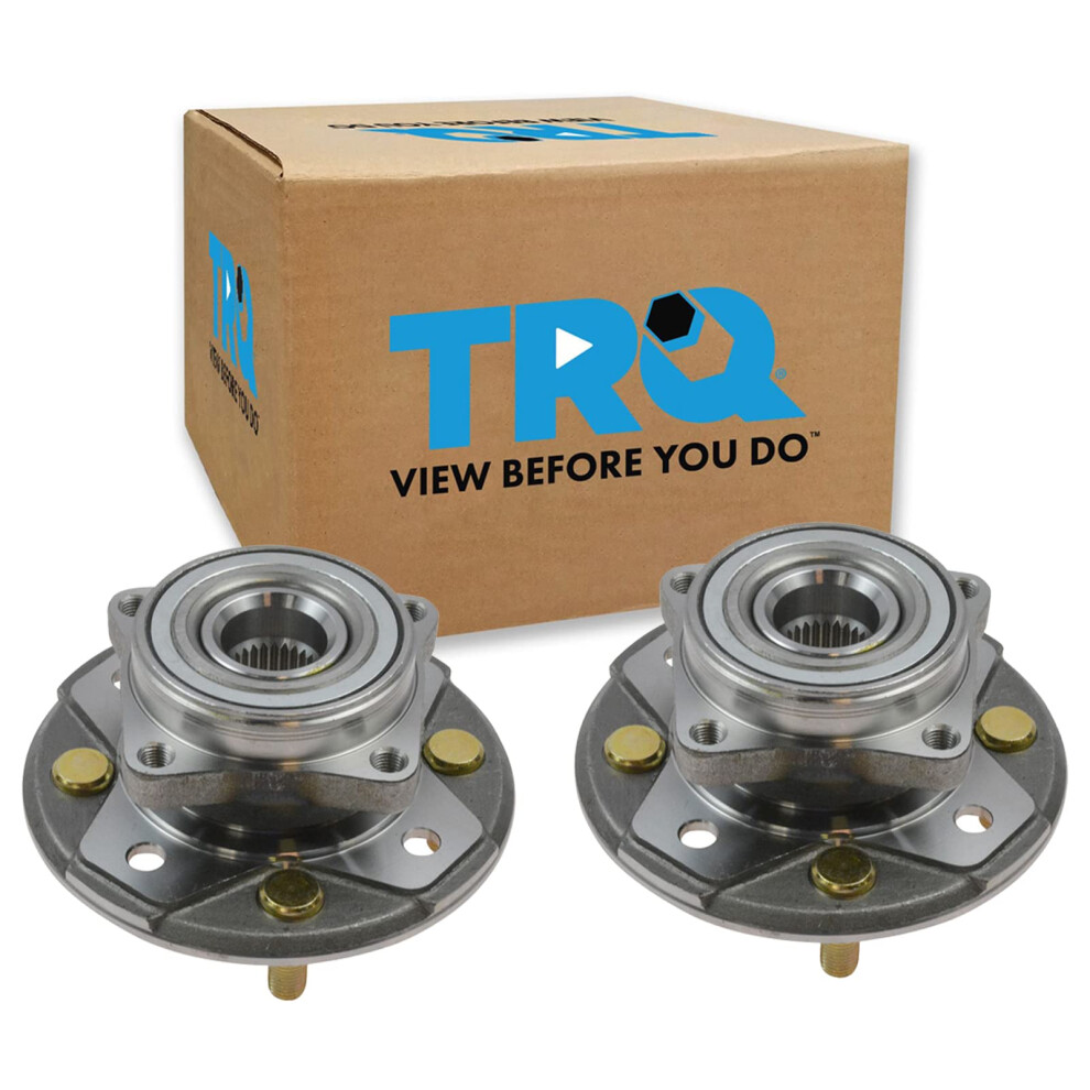 Trq Front Wheel Hub Bearings Assembly Set Compatible With 1997 Acura Cl 1990-1997 Honda Accord 191213533918