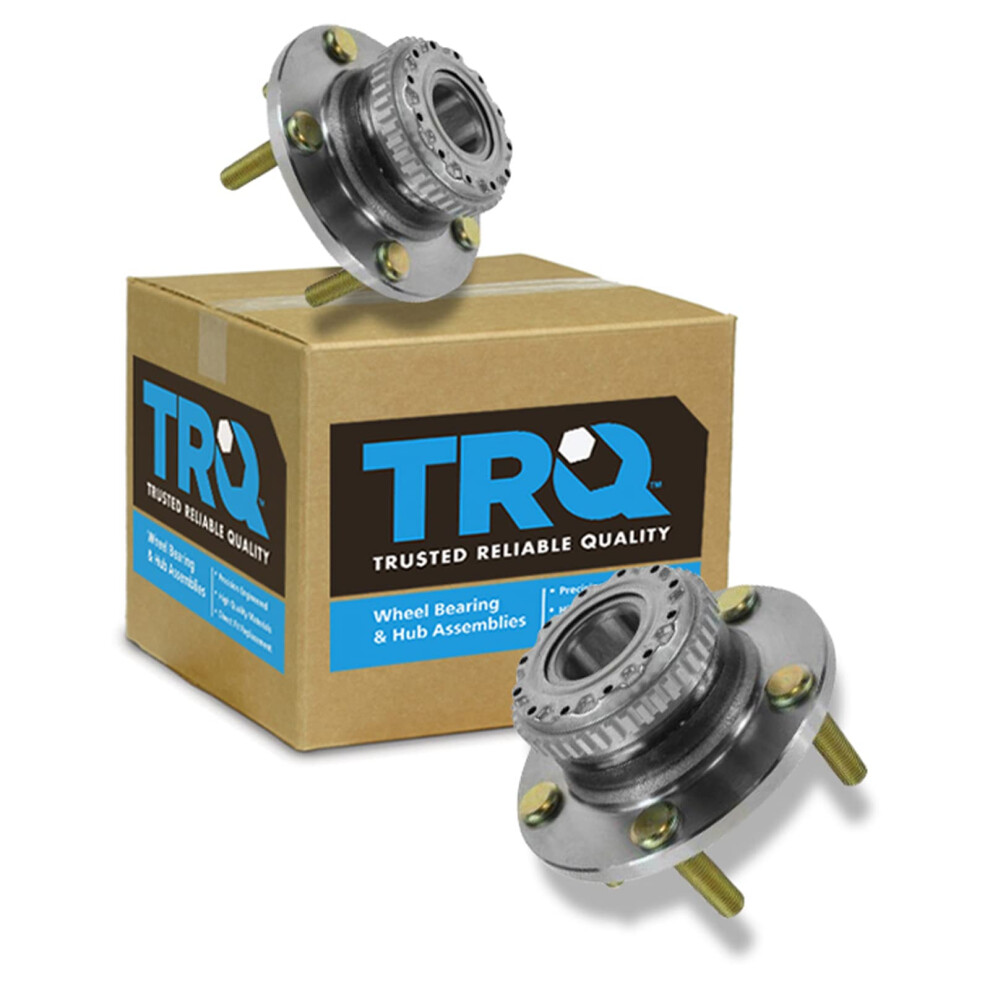Trq Rear Wheel Hub Bearings Assembly Set Compatible With 2003-2008 Hyundai Tiburon 191213537534