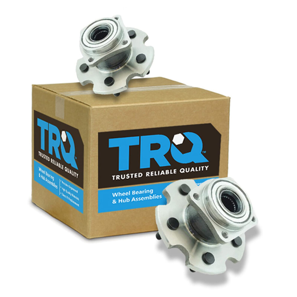 Trq Rear Wheel Hub Bearings Assembly Set Compatible With 2009-2010 Pontiac Vibe 2009-2013 Toyota Matrix 191213538579