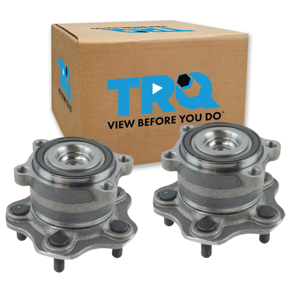 Trq Rear Wheel Hub Bearings Assembly Set Compatible With 2009-2014 Nissan Murano 2011-2017 Quest 191213537978