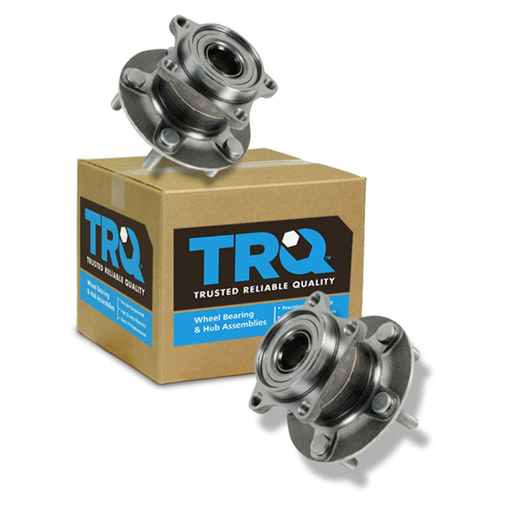 Trq Rear Wheel Hub Bearings Assembly Set Compatible With 2007-2012 Mazda Cx-7 191213537213