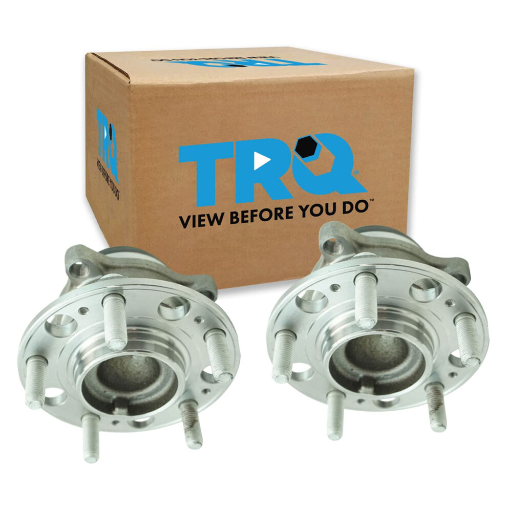 Trq Front Wheel Hub Bearings Assembly Set Compatible With 2010-2016 Hyundai Genesis Coupe 191213538098
