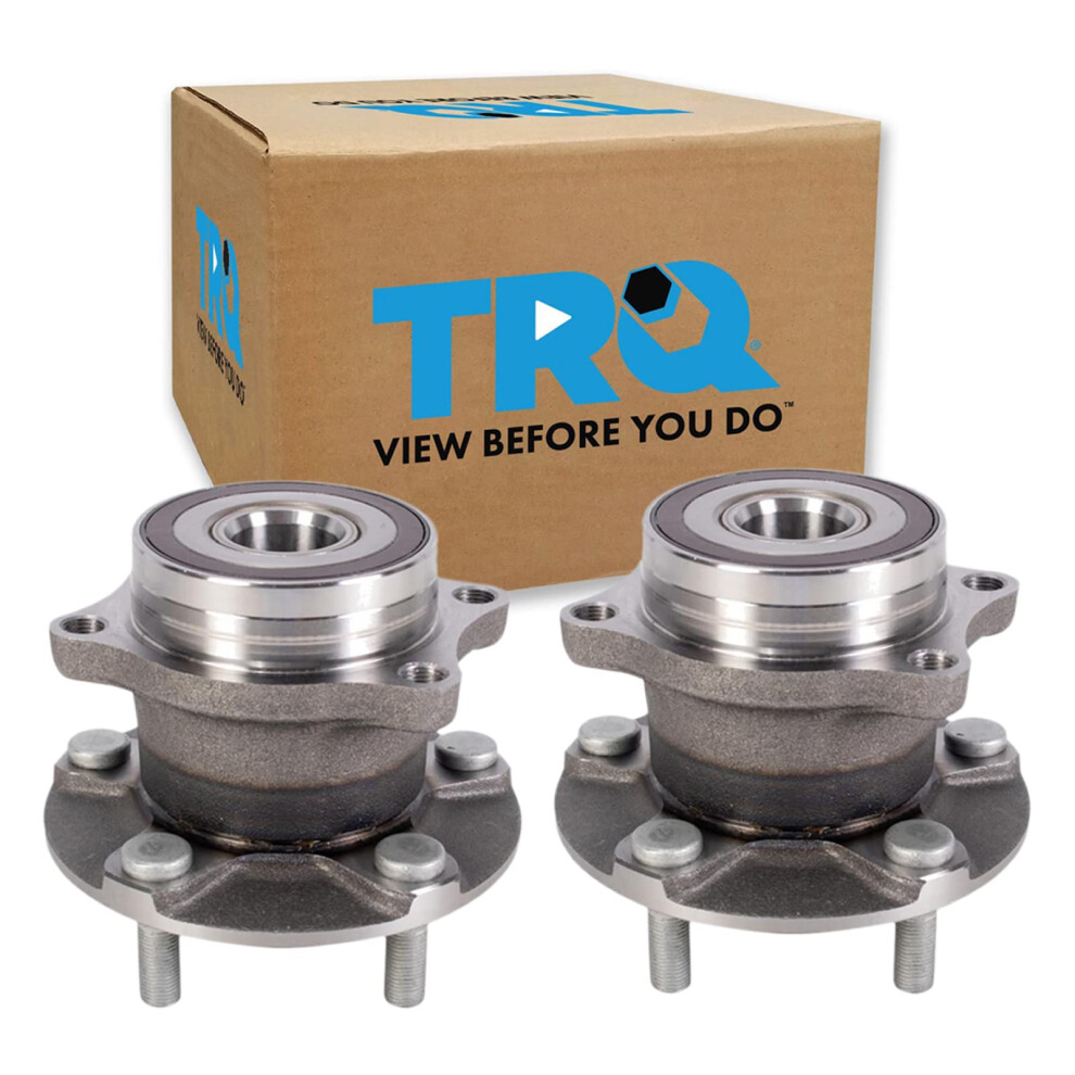 Trq Rear Wheel Hub Bearings Assembly Set Compatible With 2008-2014 Subaru Impreza 191213538692