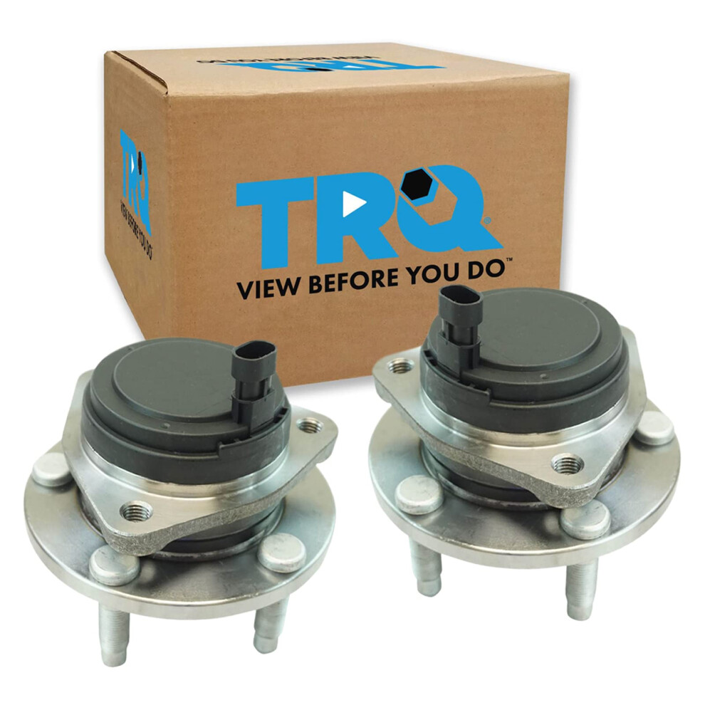 Trq Front Wheel Hub Bearings Assembly Set Compatible With 2011-2013 Chevrolet Caprice 2008-2009 Pontiac G8 191213538449