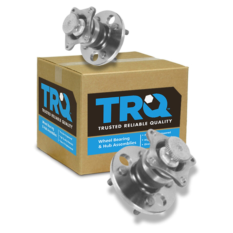 Trq Rear Wheel Hub Bearings Assembly Set Compatible With 1998-2002 Chevrolet Prizm 1993-1997 Geo 1993-2002 Toyota Corolla 191213533994