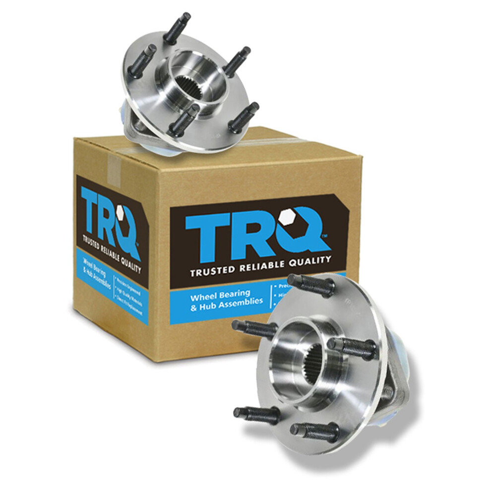 Trq Rear Wheel Hub Bearings Assembly Set Compatible With 2004-2008 Cadillac Xlr 1997-2008 Chevrolet Corvette 191213535448