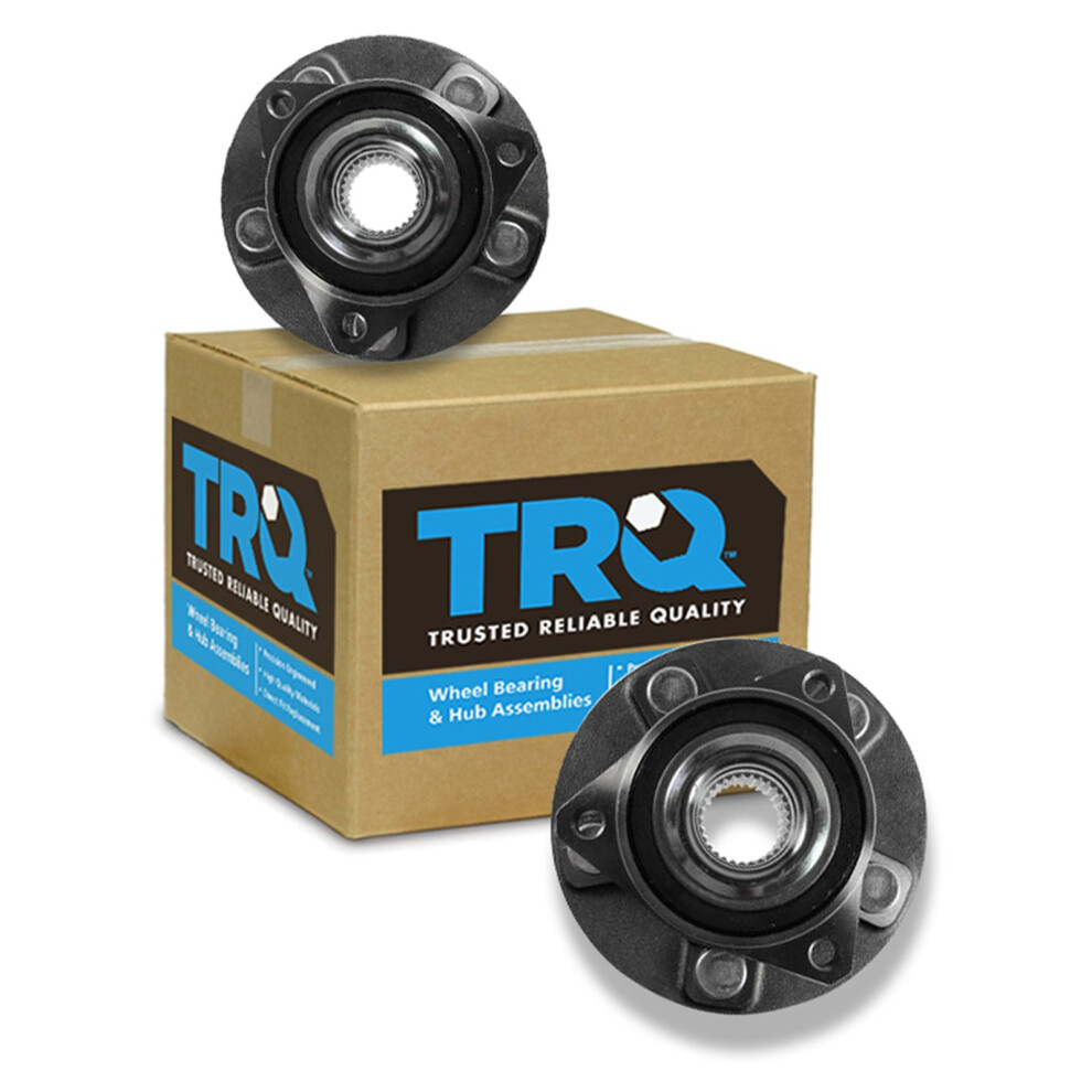 Trq Front Rear Wheel Hub Bearings Assembly Set Compatible With 2008-2019 Cadillac Cts 2018-2019 Xts 2010-2015 Chevrolet Camaro Impala 191213536742