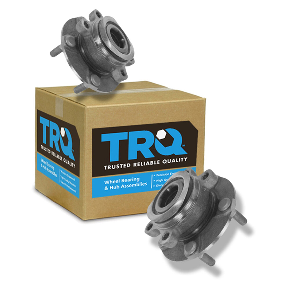 Trq Front Wheel Hub Bearings Assembly Set Compatible With 2008-2013 Nissan Rogue 2014-2015 Rogue Select 2007-2012 Sentra 191213537626