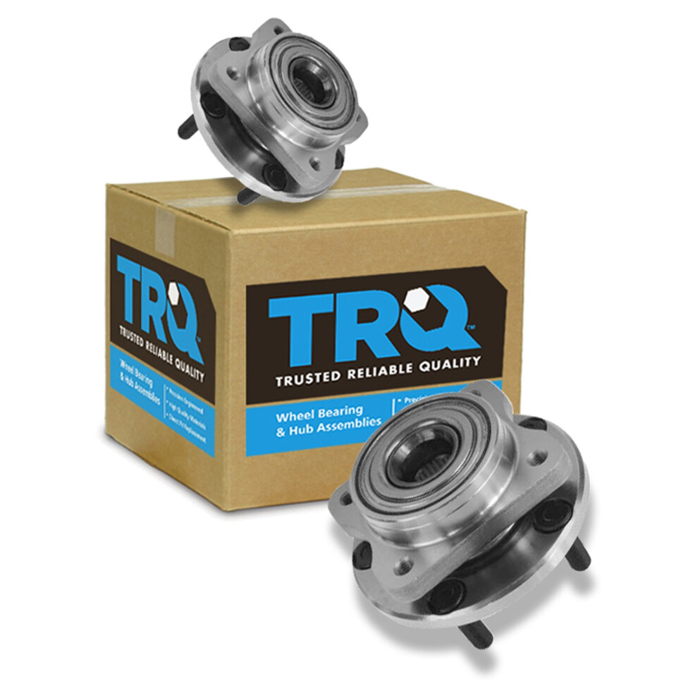 Trq Wheel Bearing & Hub Assembly Front Pair Set For Chrysler Dodge Plymouth 191213533024