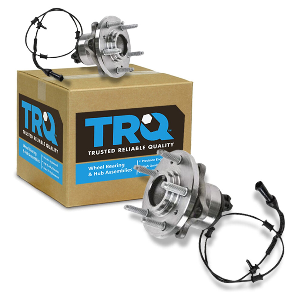 Trq Front Wheel Hub Bearings Assembly Set Compatible With 2002-2005 Ford Thunderbird 2000-2006 Lincoln Ls 191213534366