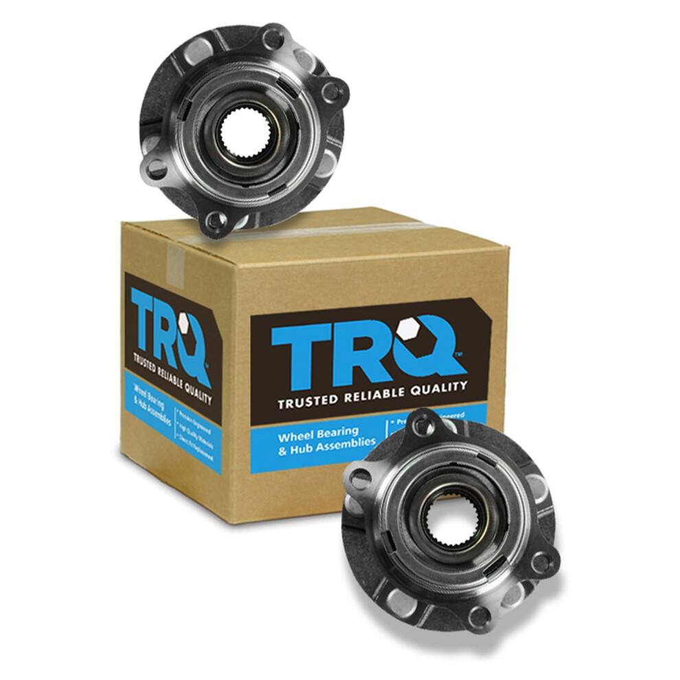Trq Front Wheel Hub Bearings Assembly Set Compatible With 2007-2012 Nissan Altima 191213535998