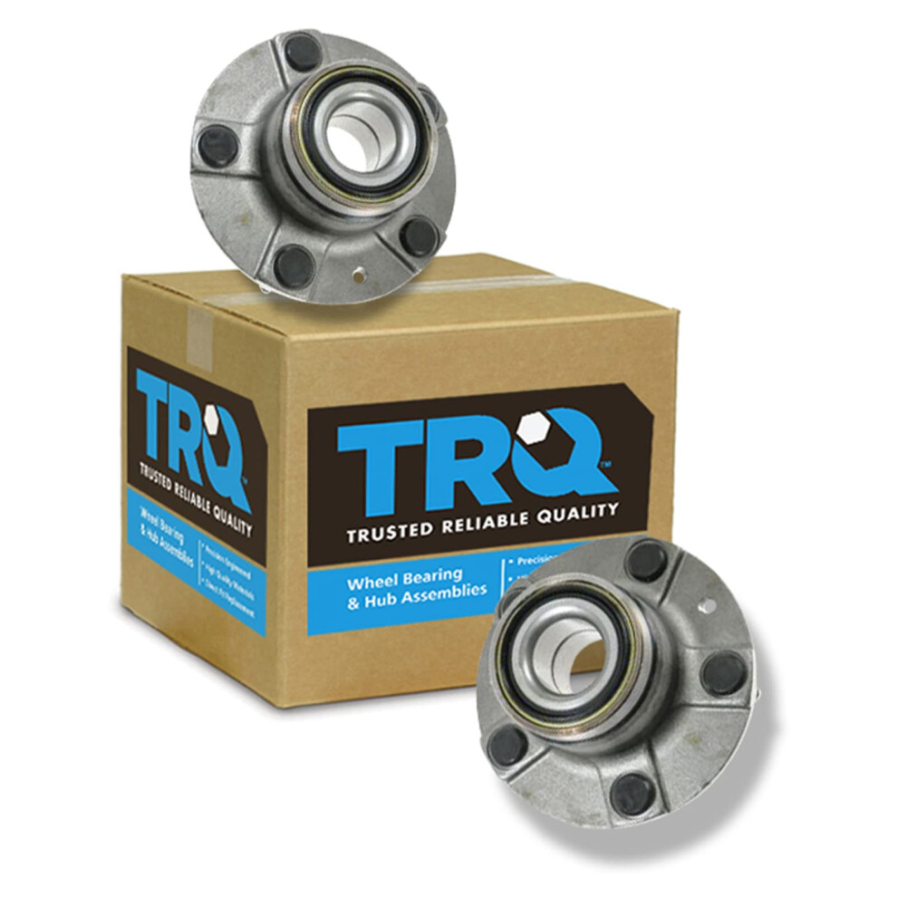 Trq Rear Wheel Hub Bearings Assembly Set Compatible With 1991-1993 Honda Accord 191213535585