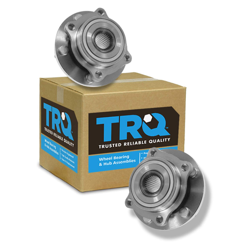 Trq Front Wheel Hub Bearings Assembly Set Compatible With 2006-2012 Mitsubishi Eclipse 2004-2011 Endeavor 2004-2012 Galant 191213535745